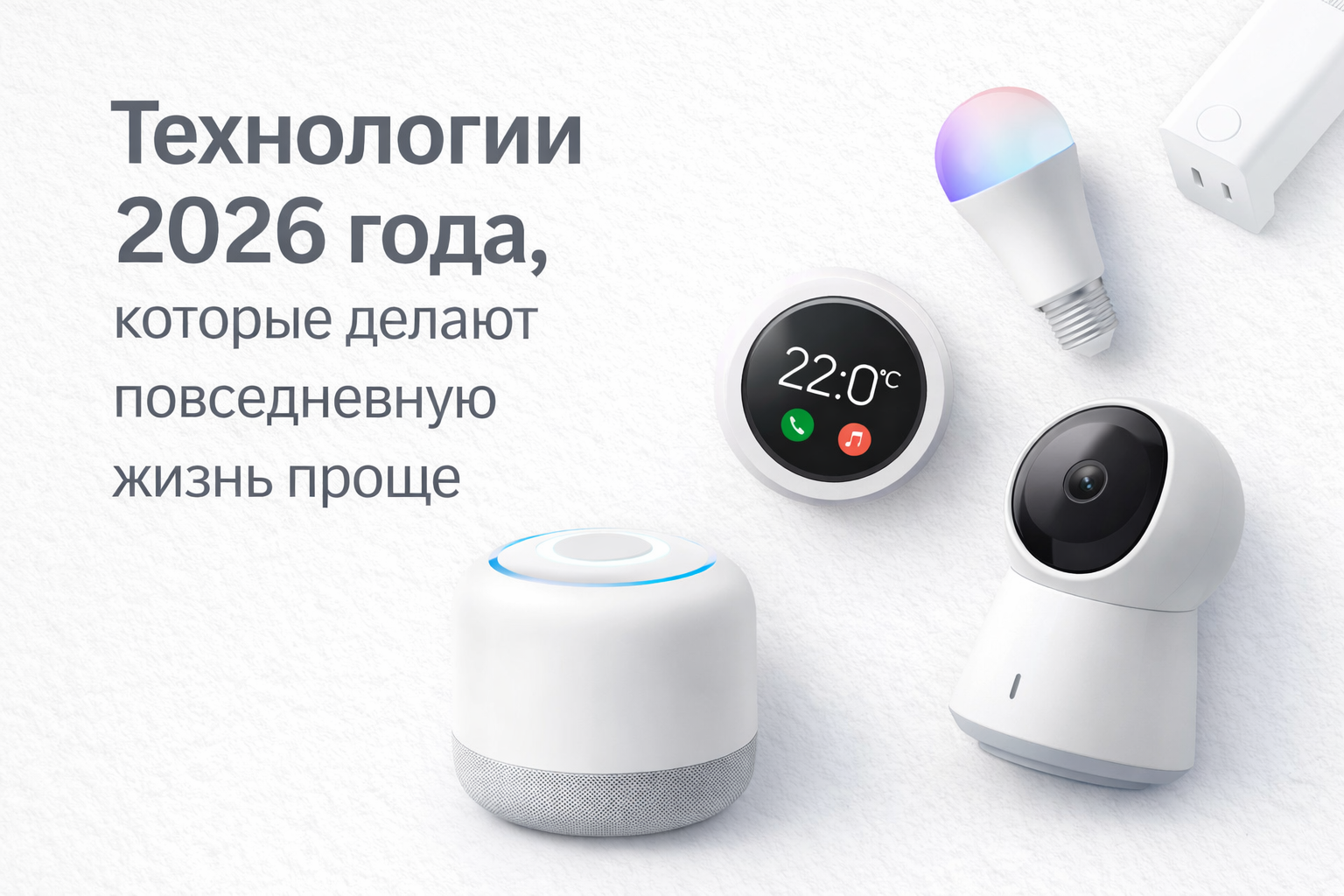 Технологии 2026 года, которые делают повседневную жизнь проще