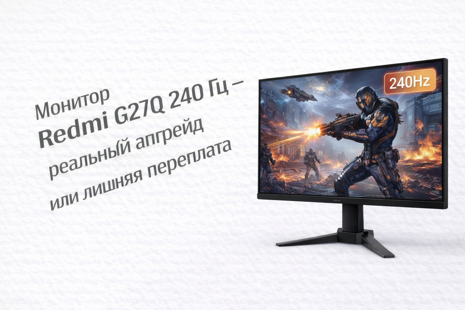 Монитор Redmi G27Q 240 Гц — реальный апгрейд или лишняя переплата