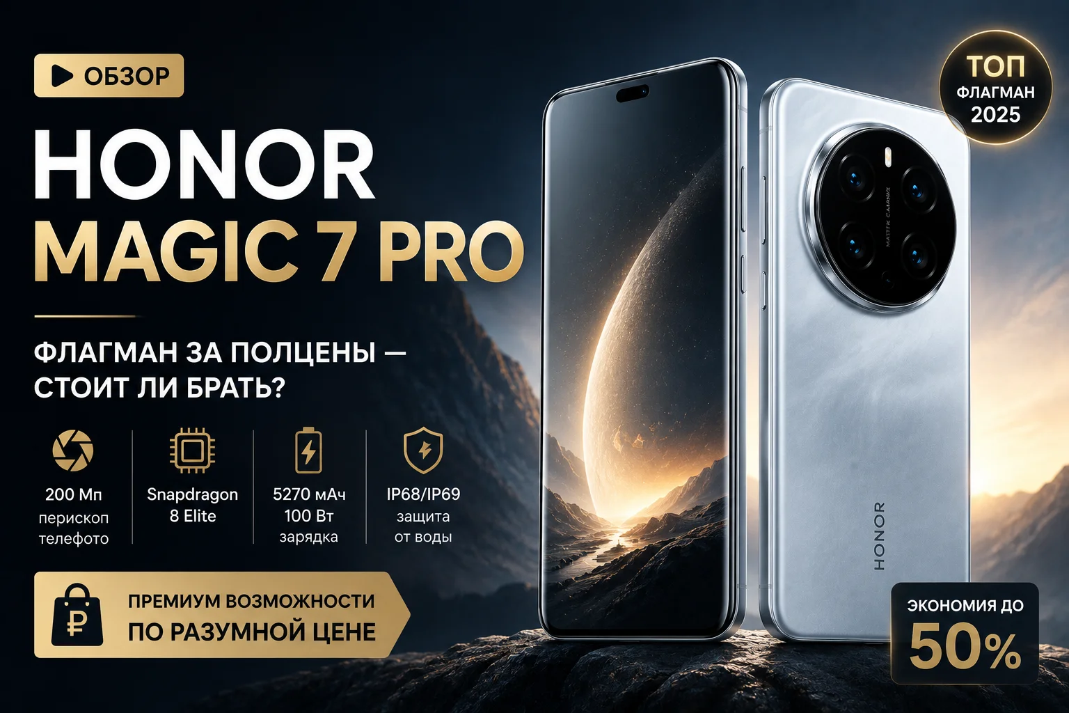 Honor Magic 7 Pro: флагман за полцены — честный разбор в 2026 году
