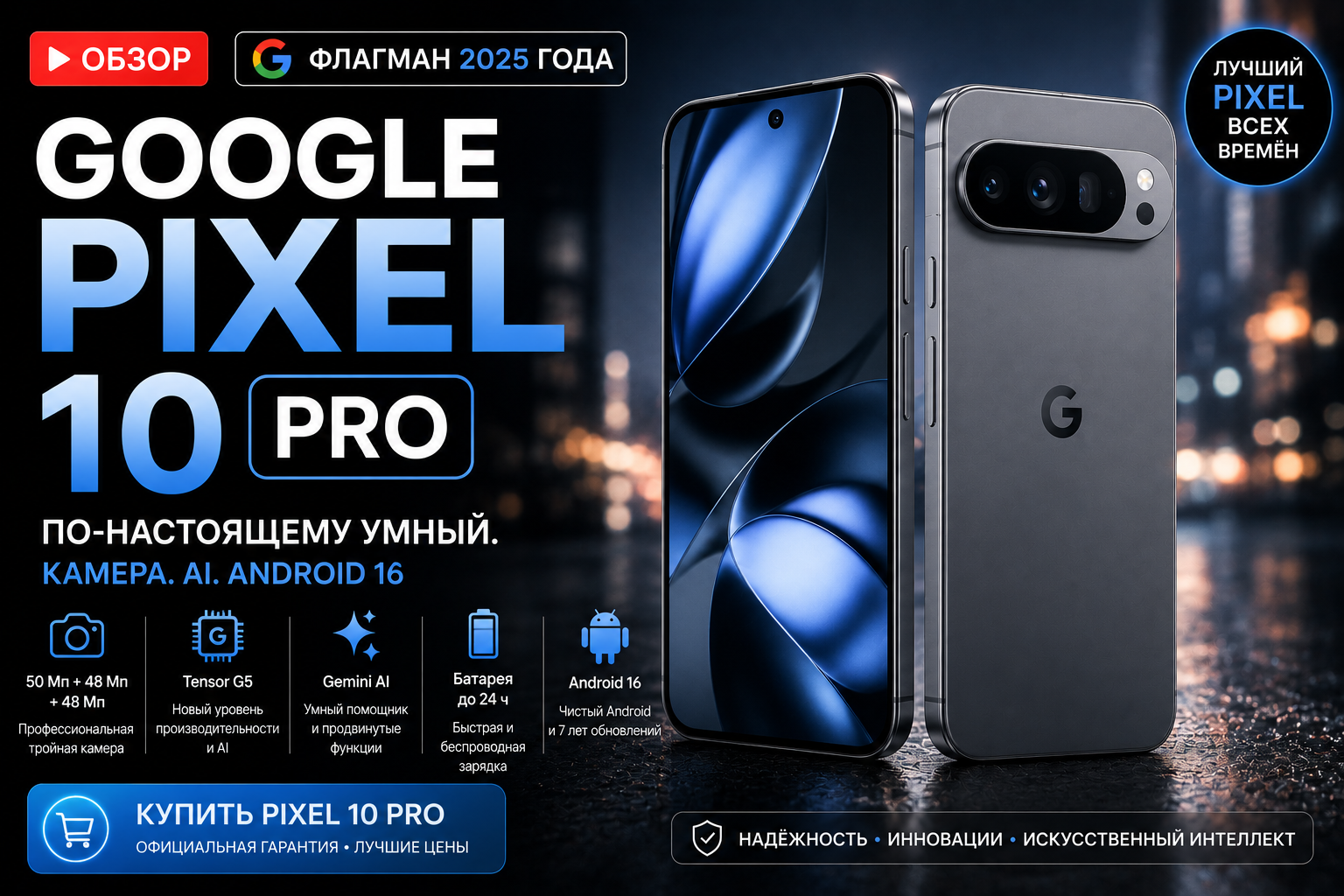 Google Pixel 10 Pro: купить в России в 2026 году и не пожалеть — полный разбор
