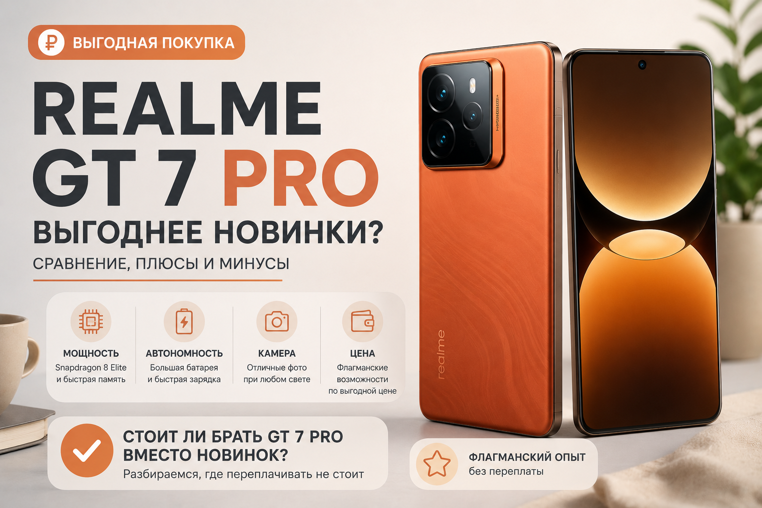 Realme GT 7 Pro или GT 8 Pro: что выгоднее купить в 2026?