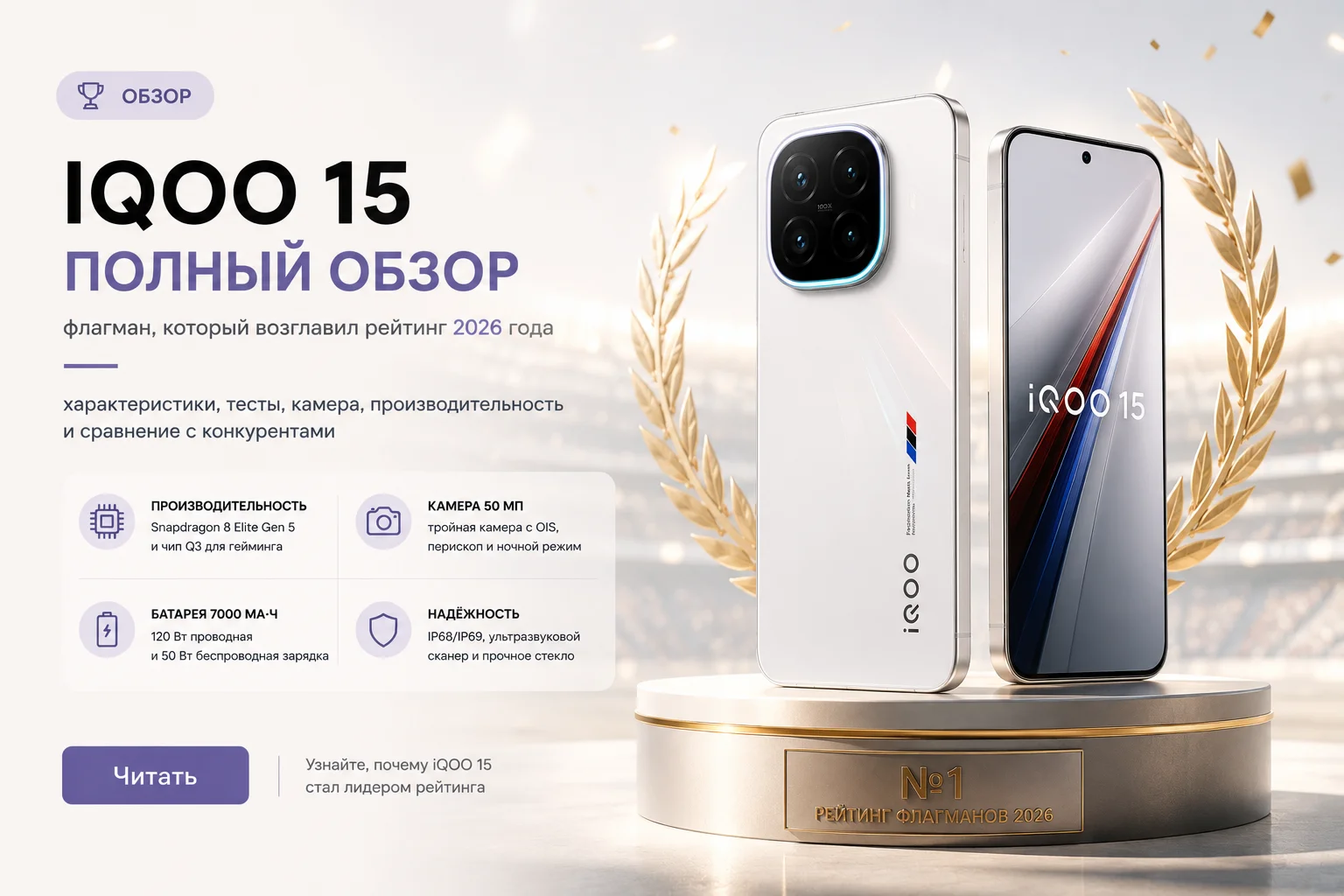 iQOO 15: обзор смартфона, который взломал рейтинг AnTuTu