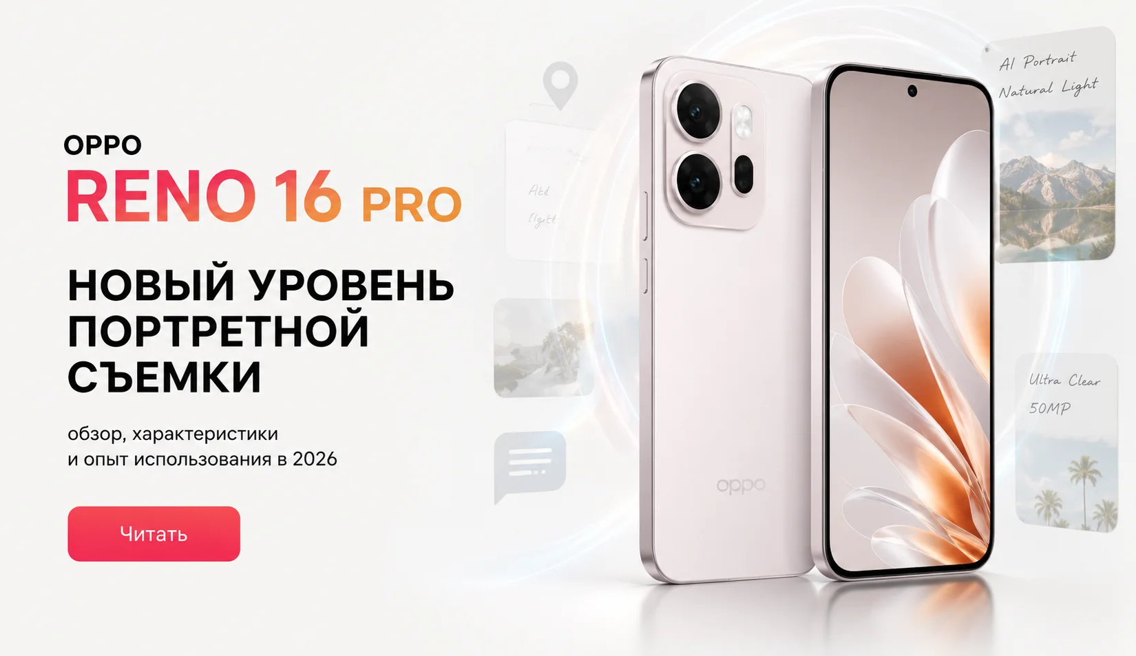 OPPO Reno 16 Pro обзор: камера 200 Мп и региональные версии
