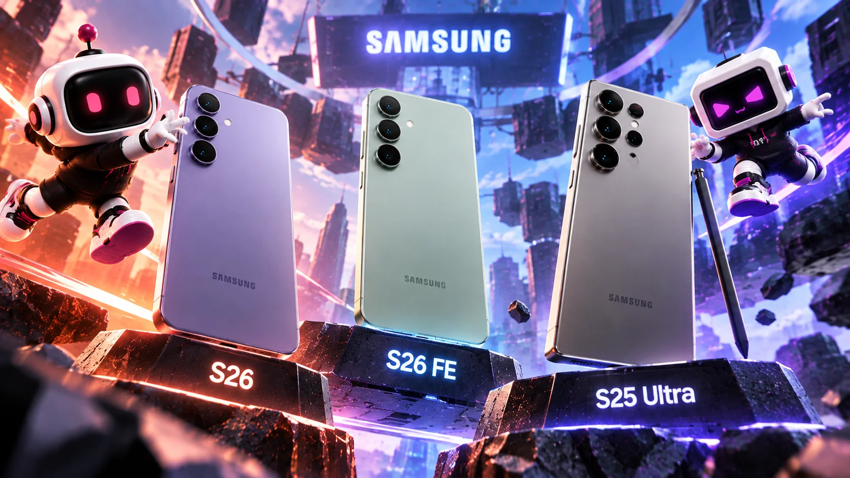 Samsung S26 или S26 FE, а может S25 Ultra: какой выбрать осенью 2026