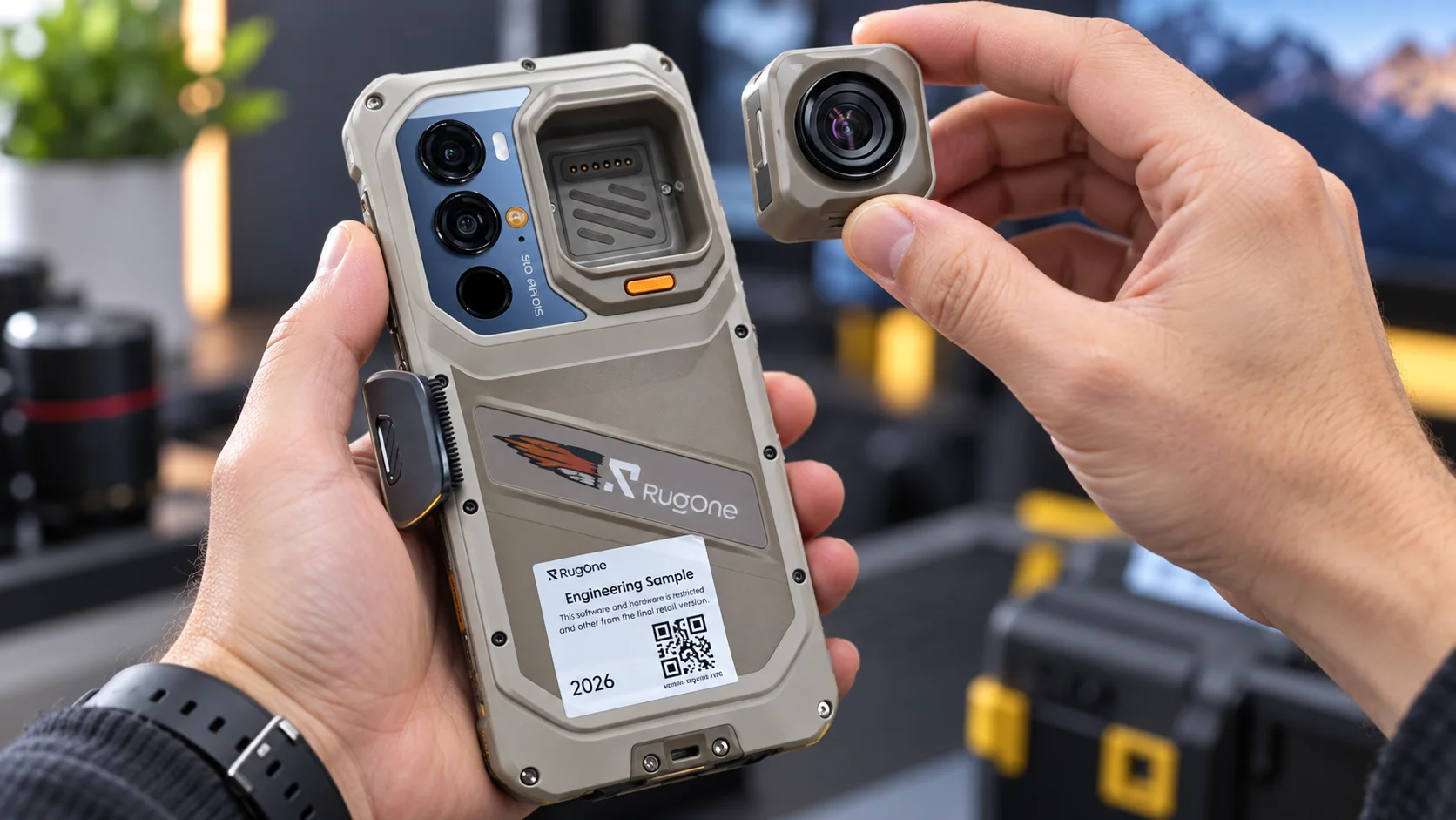 RugOne Xsnap 7 Pro: обзор смартфона со съёмной экшн-камерой
