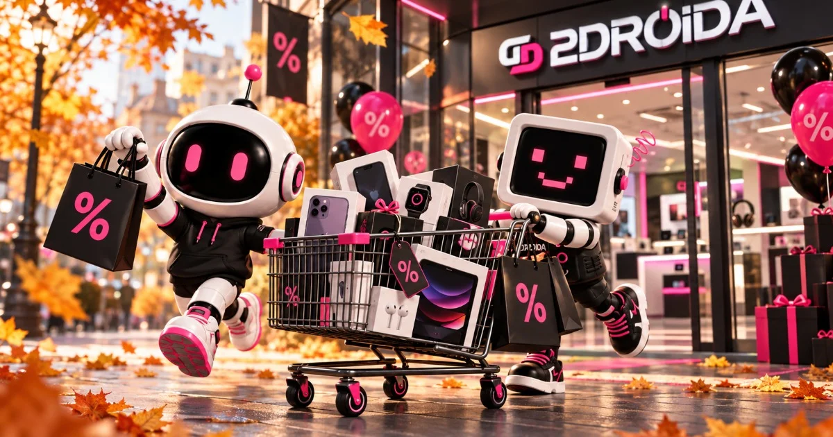 Чёрная пятница 2026: какие скидки уже есть в 2DROIDA в октябре