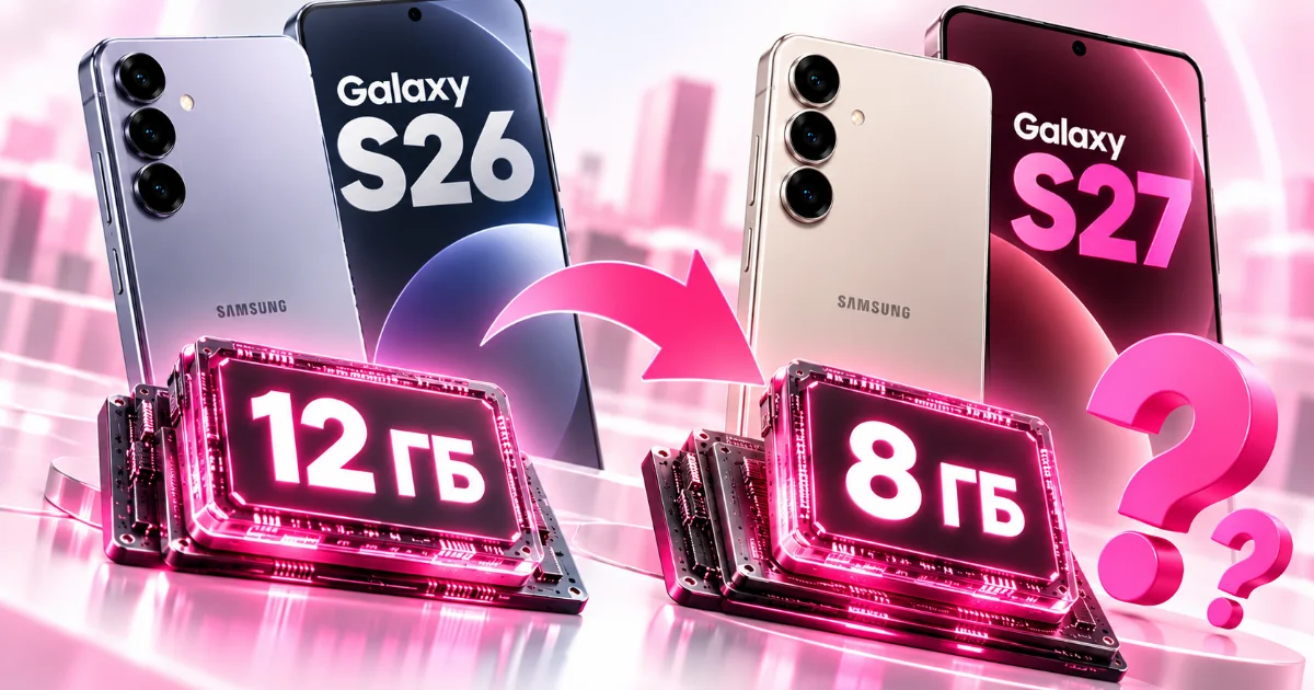 Новый Samsung Galaxy S27 может оказаться слабее S26: что происходит с памятью