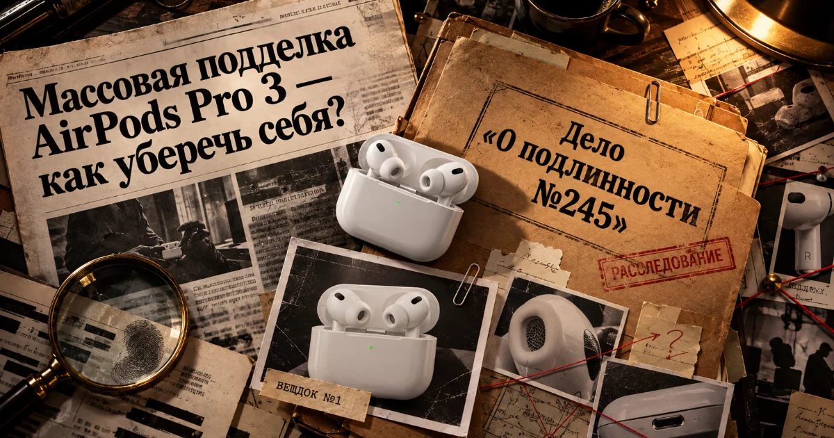 AirPods Pro 3: как проверить оригинал и отличить подделку