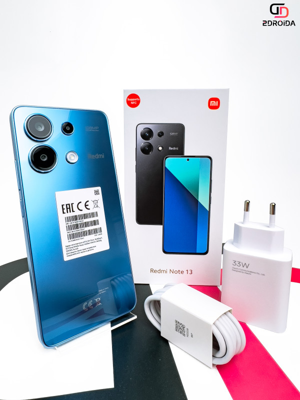 Смартфон Xiaomi Redmi Note 13 4G 6/128Gb Ice Blue (Синий) RU