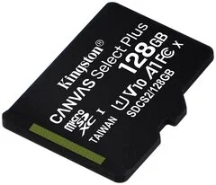 Купить Карта памяти Kingston Canvas Select Plus microSDXC + SD адаптер 128GB 100MB/s Class 10 Карта памяти Kingston Canvas Select Plus microSDXC + SD адаптер 128GB 100MB/s Class 10