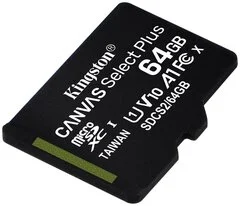 Купить Карта памяти Kingston Canvas Select Plus microSDXC + SD адаптер 64GB 100MB/s Class 10 Карта памяти Kingston Canvas Select Plus microSDXC + SD адаптер 64GB 100MB/s Class 10
