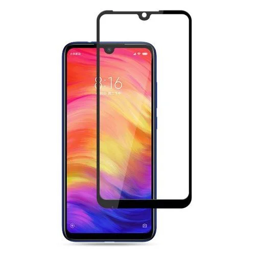 Защитное стекло Redmi 7 FullGlue с твердой рамкой Черное