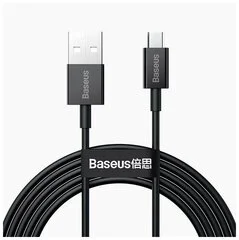 Купить Кабель Baseus Superior Series Fast Charging Data Cable USB to Micro (2A, 2m) (CAMYS-A01) Черный Кабель Baseus Superior Series Fast Charging Data Cable USB to Micro (2A, 2m) (CAMYS-A01) Черный