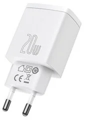 Купить Сетевая зарядка Baseus Compact Quick Charger USB+Type-C, 3A, 20W, (CCXJ-B02) Белый Сетевая зарядка Baseus Compact Quick Charger USB+Type-C, 3A, 20W, (CCXJ-B02) Белый