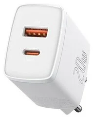 Купить Сетевая зарядка Baseus Compact Quick Charger USB+Type-C, 3A, 20W, (CCXJ-B02) Белый Сетевая зарядка Baseus Compact Quick Charger USB+Type-C, 3A, 20W, (CCXJ-B02) Белый