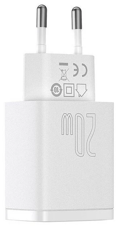 Купить Сетевая зарядка Baseus Compact Quick Charger USB+Type-C, 3A, 20W, (CCXJ-B02) Белый Сетевая зарядка Baseus Compact Quick Charger USB+Type-C, 3A, 20W, (CCXJ-B02) Белый