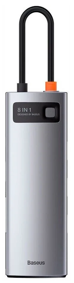 Купить Хаб Baseus Metal Gleam Series 8-in-1 Multifunctional Type-C HUB Docking Station Серый (CAHUB-CV0G) Хаб Baseus Metal Gleam Series 8-in-1 Multifunctional Type-C HUB Docking Station Серый (CAHUB-CV0G)