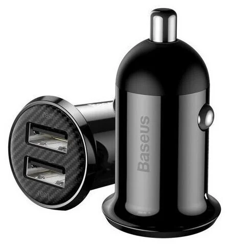 Купить Автомобильное зарядное устройство Baseus Grain Pro Car Charger (CCALLP-01) Черный Автомобильное зарядное устройство Baseus Grain Pro Car Charger (CCALLP-01) Черный