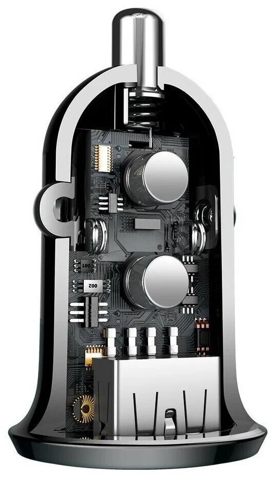 Купить Автомобильное зарядное устройство Baseus Grain Pro Car Charger (CCALLP-01) Черный Автомобильное зарядное устройство Baseus Grain Pro Car Charger (CCALLP-01) Черный