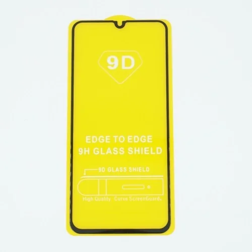 Защитное стекло Samsung Galaxy A70 FullGlue с твердой рамкой Черное