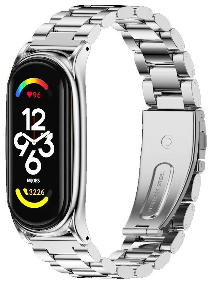 Купить Металлический ремешок Xiaomi Mi Band 7 блочный Металлический ремешок Xiaomi Mi Band 7 блочный