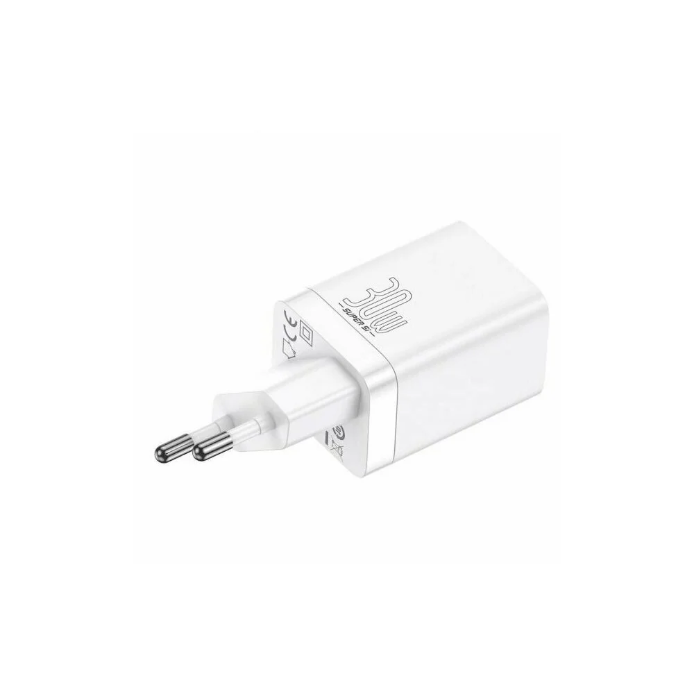 Купить Сетевая зарядка Baseus Super Si Pro Quick Charger C+U 30W (PD, QC) (CCSUPP-E02) Белый Сетевая зарядка Baseus Super Si Pro Quick Charger C+U 30W (PD, QC) (CCSUPP-E02) Белый