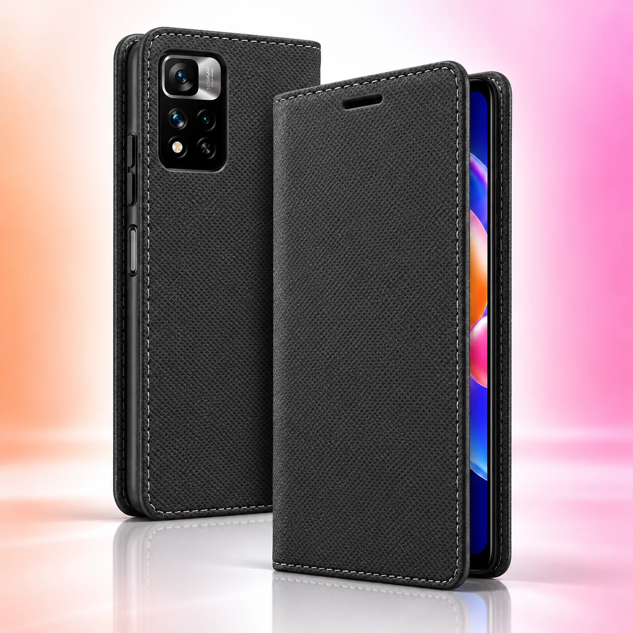 Чехол книжка Mesh Leather Xiaomi Redmi Note 11 Pro Plus 5G