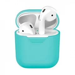 Чехол Apple AirPods Silicon Case Голубой