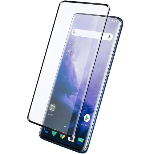 Защитное стекло OnePlus 7 Pro FullGlue загнутые края Черное