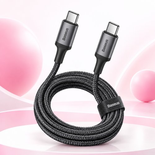 Кабель Baseus Cafule Type-C Type-C (CATKLF-HG1) 2м Серый