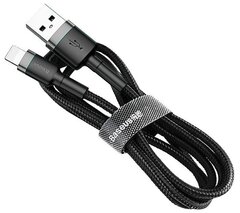 Кабель Baseus Cafule USB to Lightning (2,4А, 2m) (CALKLF-CG1) Черный+Серый