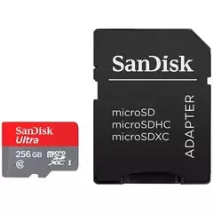 Купить Карта памяти SanDisk Ultra microSDHC 256GB 100MB/s + SD Adapter Карта памяти SanDisk Ultra microSDHC 256GB 100MB/s + SD Adapter