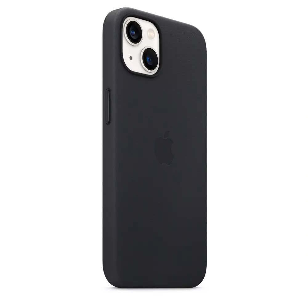 Чехол накладка Leather Case c MagSafe iPhone 13 Черный