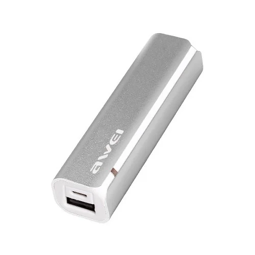 Купить Внешний аккумулятор Awei PowerBank (P90K) 2600 mAh Silver (Серебристый) Внешний аккумулятор Awei PowerBank (P90K) 2600 mAh Silver (Серебристый)