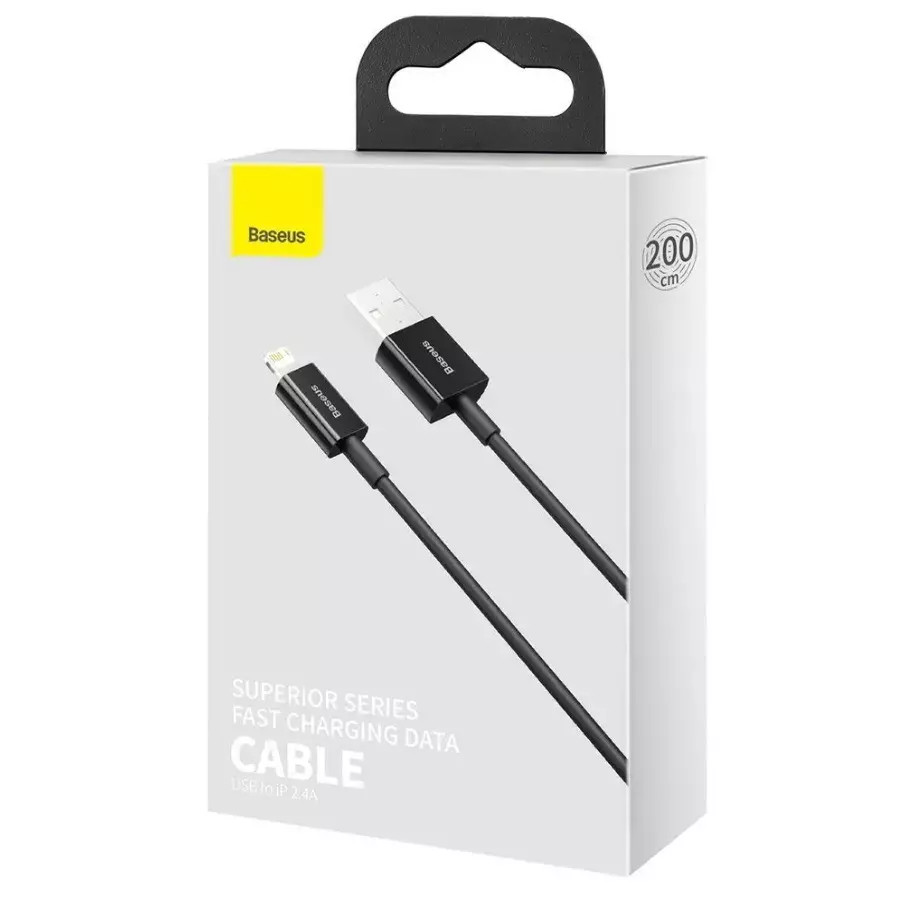 Кабель Baseus Superior Series Fast Charging Data Cable USB to Lightning (2.4A, 2m)(CALYS-C01)