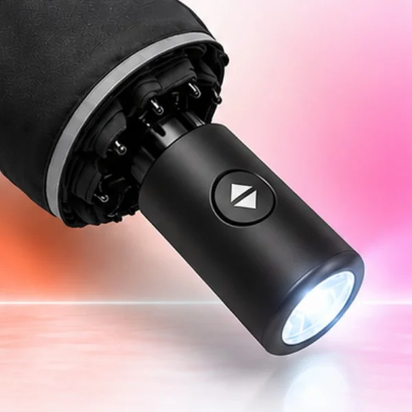 Зонт Zuodu Automatic Umbrella Led Черный