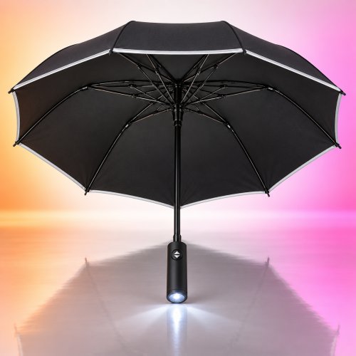 Зонт Zuodu Automatic Umbrella Led Черный
