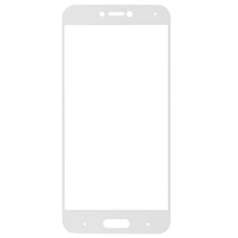 Защитное стекло Xiaomi Mi5C с твердой рамкой (White/Белое)