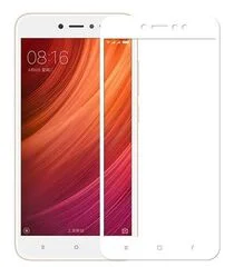 Защитное стекло Xiaomi Redmi Note 5A / 5A Prime с твердой рамкой Белое