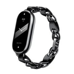 Металлический ремешок оригинальный Xiaomi Mi Band 8 Черный