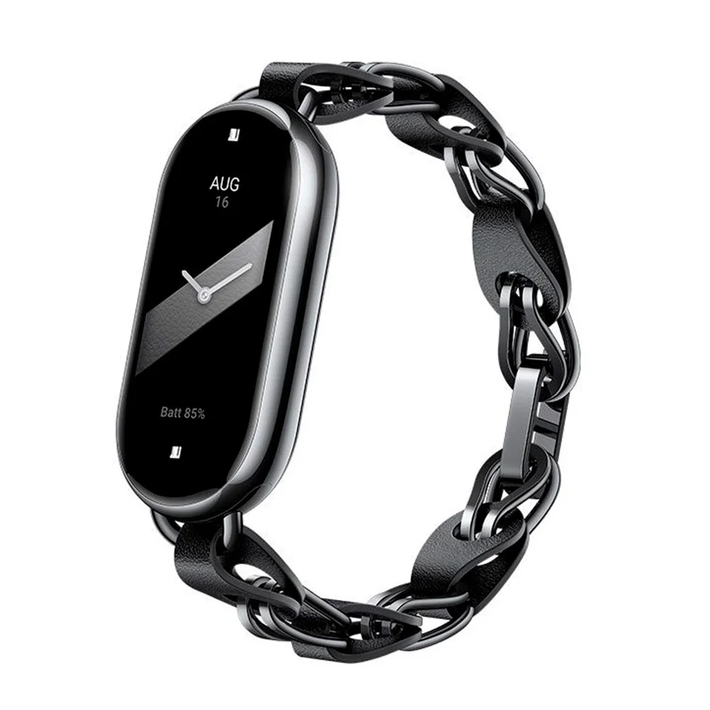 Металлический ремешок оригинальный Xiaomi Mi Band 8 Черный