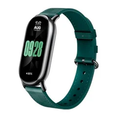 Купить Кожаный ремешок оригинальный Xiaomi Mi Band 8 Зеленый в клетку Кожаный ремешок оригинальный Xiaomi Mi Band 8 Зеленый в клетку