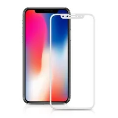 Купить Защитное стекло 5D iPhone X / iPhone 10 на весь экран Белое Защитное стекло 5D iPhone X / iPhone 10 на весь экран Белое