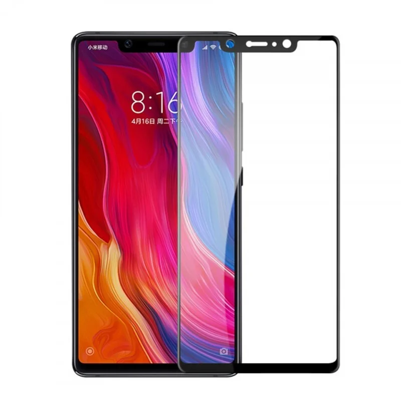 Защитное стекло City Xiaomi Mi8 SE с твердой рамкой Черный