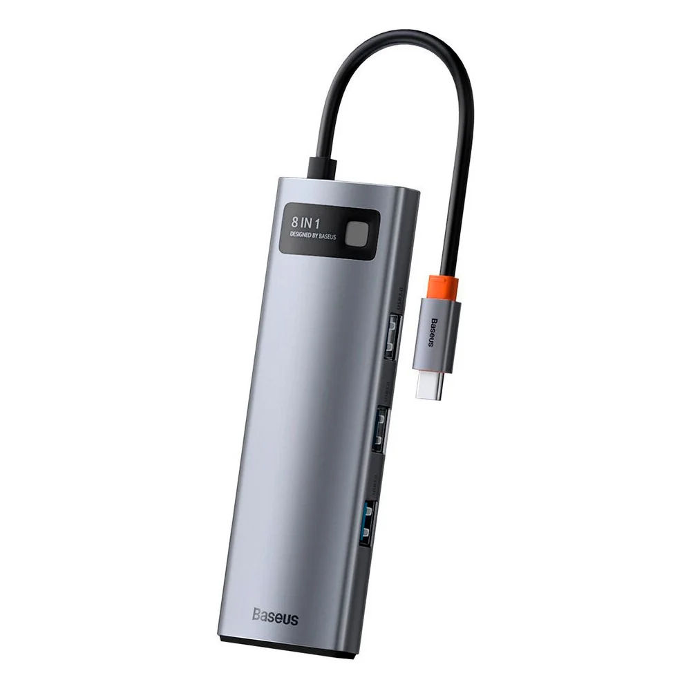 Хаб Baseus Metal Gleam Series 8-in-1 Multifunctional Type-C (WKWG050013)
