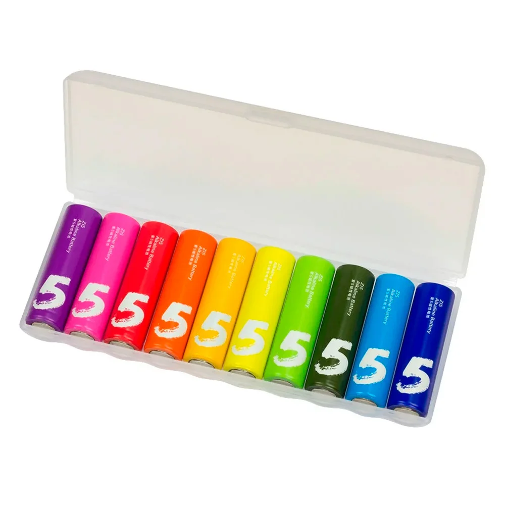 Батарейки алкалиновые Xiaomi ZMI Rainbow типа AA (уп. 10 шт.)
