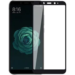 Защитное стекло Xiaomi Mi A2 / Mi6X с твердой рамкой Черное