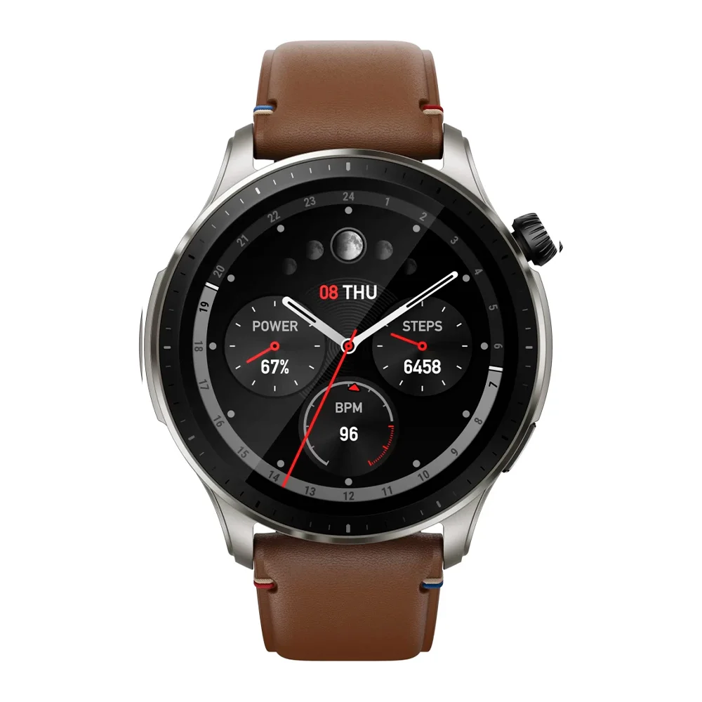 Купить Умные часы Amazfit GTR 4 Brown Leather (Коричневый) Умные часы Amazfit GTR 4 Brown Leather (Коричневый)