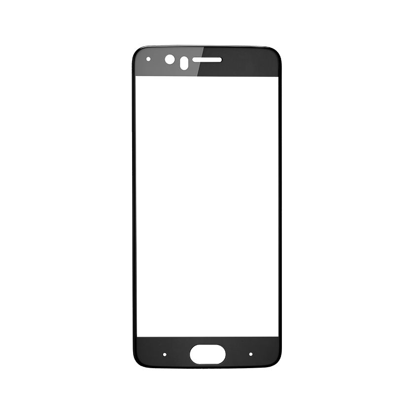 Защитное стекло OnePlus 5 с твердой рамкой Чёрное