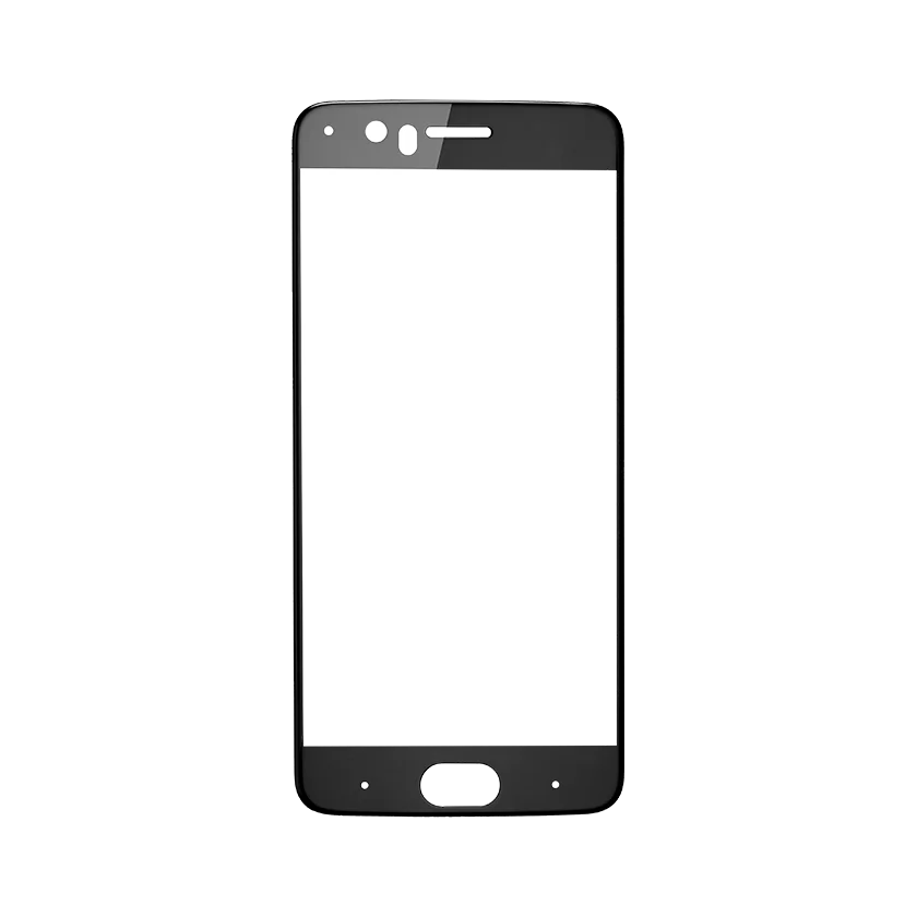 Защитное стекло OnePlus 5 с твердой рамкой Чёрное